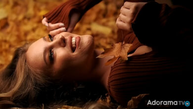 How to create eye-catching portraits with fallen leaves