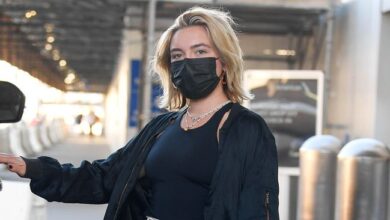 Florence Pugh wears dangerous pants to the airport