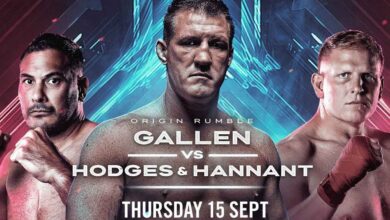 Ben Hannant vs Paul Gallen vs Justin Hodges full fight video poster 2022-09-15