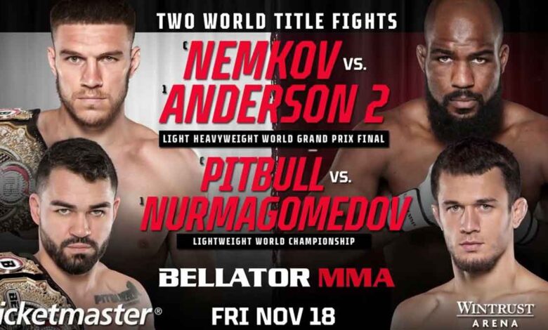 Vadim Nemkov vs Corey Anderson 2 full fight video Bellator 288 poster