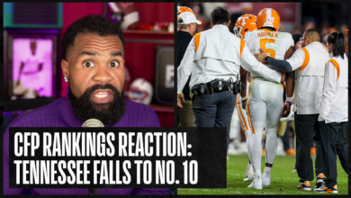 CFP Rankings Reaction: Tennessee falls to No. 10 after Hendon Hooker injury