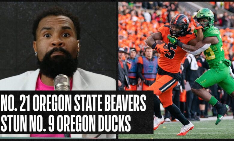 No. 21 Oregon State stuns No. 9 Oregon