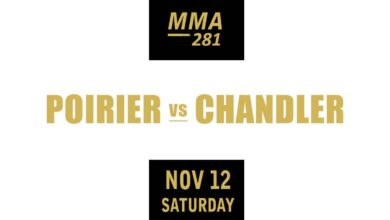 Dustin Poirier vs Michael Chandler full fight video UFC 281 poster by ATBF
