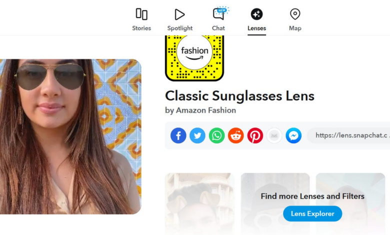 Amazon, Snap Partner to Let Customers Shop for Eyewear in AR