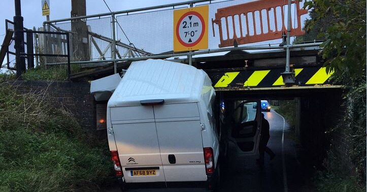 Another day, another crash: Life by Britain's most bumped bridge