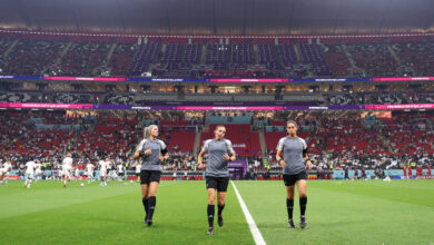 Referee Stéphanie Frappart will lead the first all-female team at the World Cup