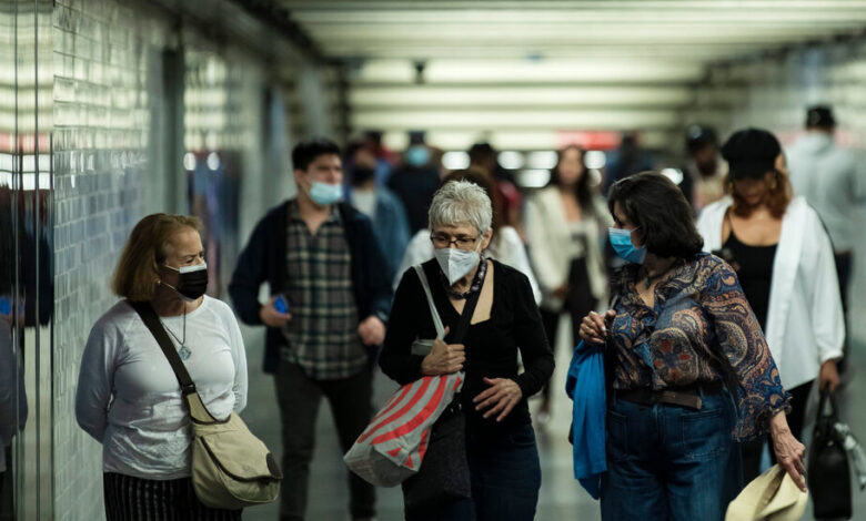 New Yorkers encouraged to wear masks indoors as Covid and flu cases increase