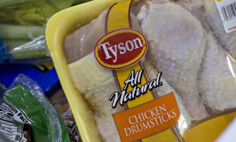 Tyson Foods shares slide to lowest level since November 2020