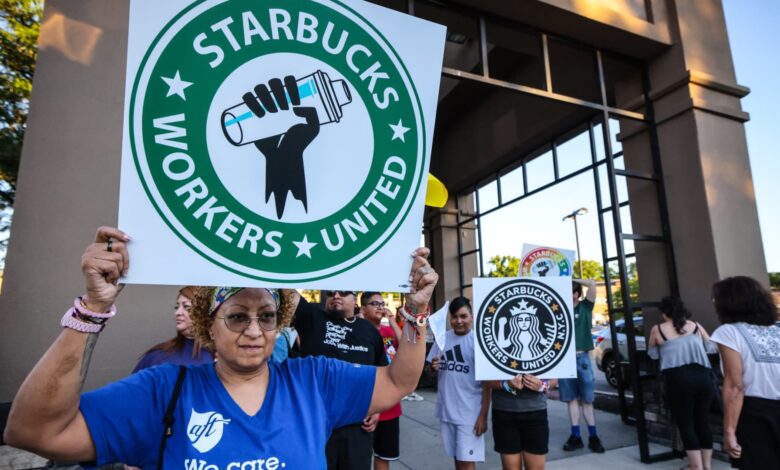 Starbucks workers plan a 3-day walk at 100 stores in the US