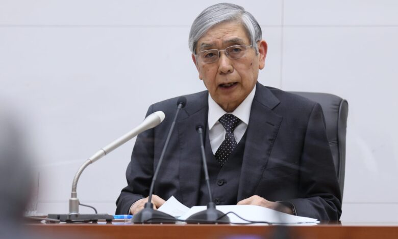 BOJ's Kuroda dismisses the chance of a short-term exit from easing