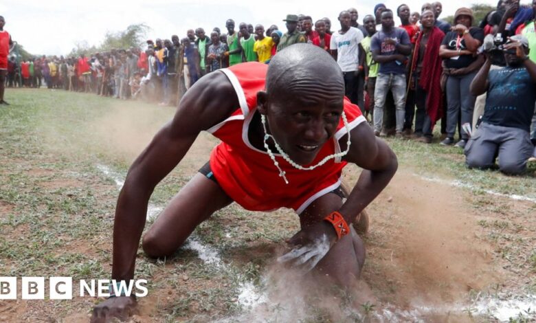 Kenya Maasai Olympics: Hundreds gather to replace lion hunting