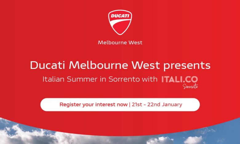 Ducati Melbourne West enters test drive day with more Italian flavor!