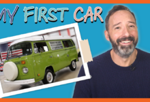 Tony Hale's first car was a burned down VW Hippie bus