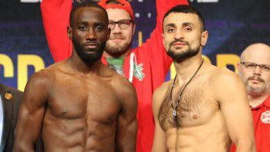 Video and photos: Weighing between Terence Crawford and David Avanesyan