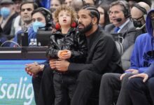 Drake shows off his son Adonis' basketball skills in new video
