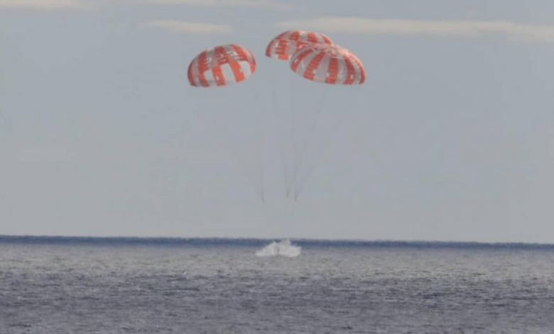 NASA's Orion spacecraft returns to Earth;  completion of the Artemis I . flight test mission