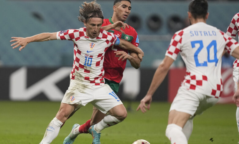 Croatia beat Morocco 2-1 to take third place at the World Cup : NPR