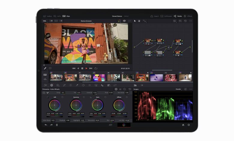 DaVinici Resolve for iPad Now Available