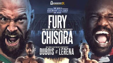 Tyson Fury vs Dereck Chisora 3 full fight video poster 2022-12-03