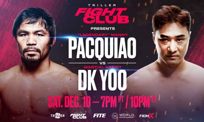 Manny Pacquiao vs DK Yoo full fight video poster 2022-12-11