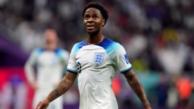 England's Raheem Sterling returns to World Cup after being robbed