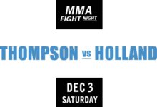 Stephen Thompson vs Kevin Holland full fight video UFC on ESPN 42 poster by ATBF