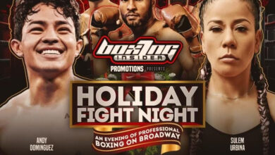 Andy Dominguez, Sulem Urbina Title BoxingInsider's Holiday Fight Night in NYC
