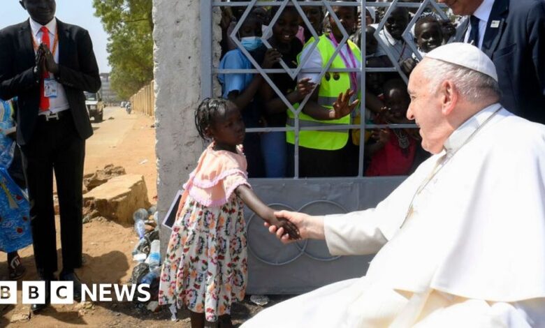 Pope in South Sudan urges clerics to speak out against injustice