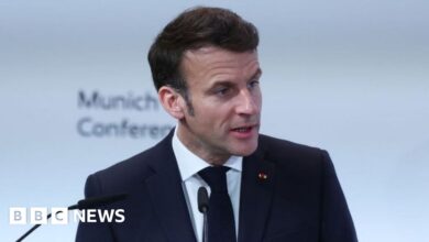 Ukraine war: Russia must be defeated but not 'crushed', says Macron