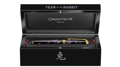 Celebrate the Year of the Rabbit 2023 with Caran d'Ache's Haute Ecriture 'Year of the Rabbit' Fountain Pen & Roller