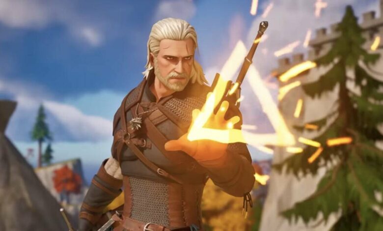 Throw a V-Buck to your Witcher, Geralt Of Rivia slashes Fortnite today