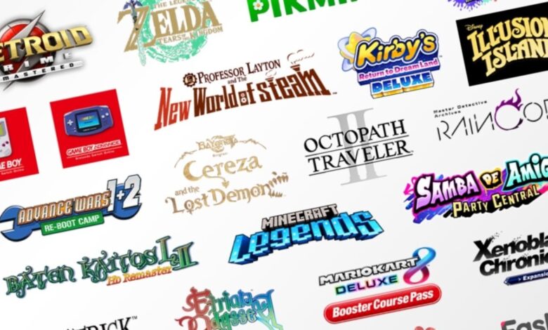 Nintendo's infographic showcases every game featured in February 2023 live