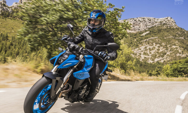 The new 800cc Suzuki middleweight motorcycle