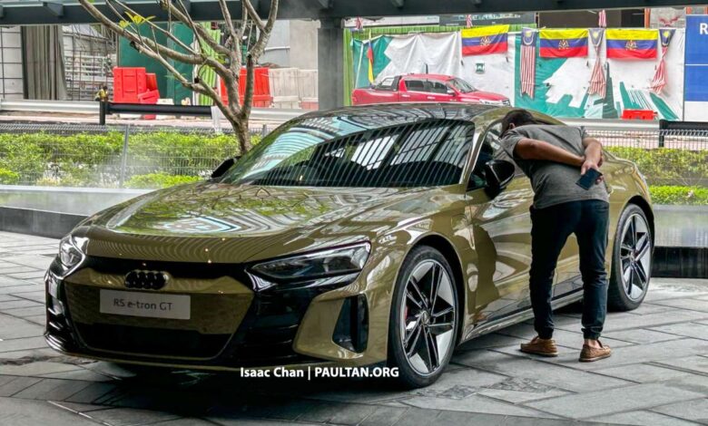 2023 Audi RS e-tron GT seen undisguised in Malaysia ahead of Q2 launch - 598 PS, 830 Nm, 487 km EV range
