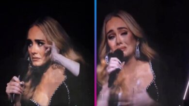 Adele Crying In The Middle Of A Concert For The Man Who Holds His Wife's Picture