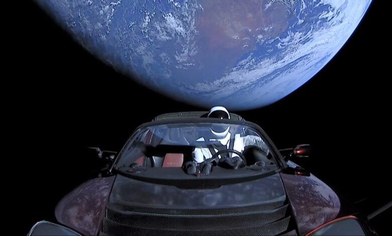 Strange!  Elon Musk's Tesla Roadster could crash into Earth from SPACE;  this is WHEN