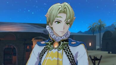 Alfred transforms into an interactive character with an amazingly realistic fire emblem
