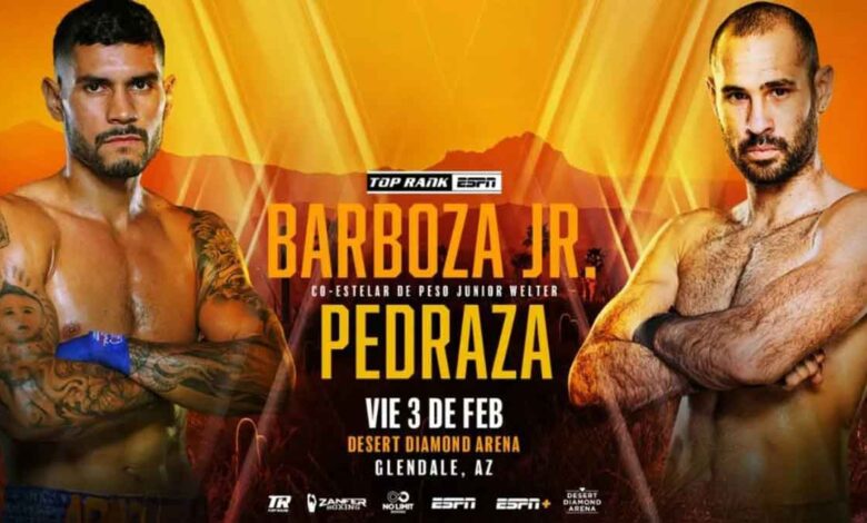 Arnold Barboza Jr vs Jose Pedraza full fight video poster 2023-02-03