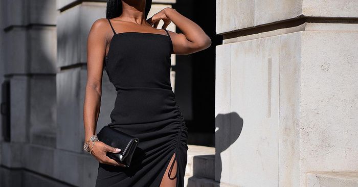 33 black dresses you can wear to your wedding