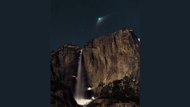 NASA astrophotography for February 21, 2023: Comet ZTF over Yosemite Falls