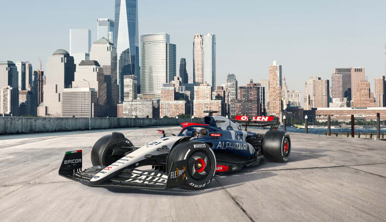 AlphaTauri shows off 2023 Formula 1 paint colors before new car reveal