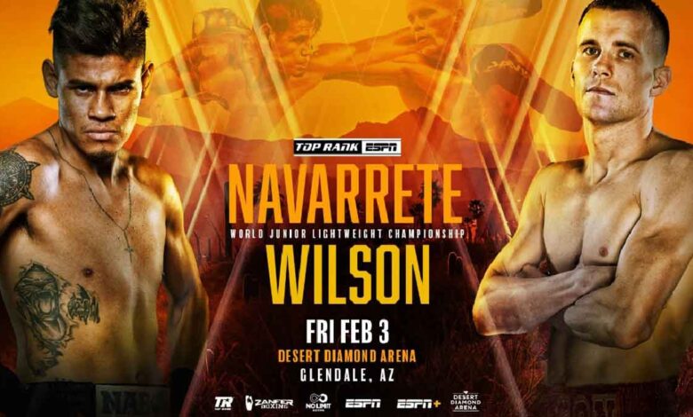 Emanuel Navarrete vs Liam Wilson full fight video poster 2023-02-03