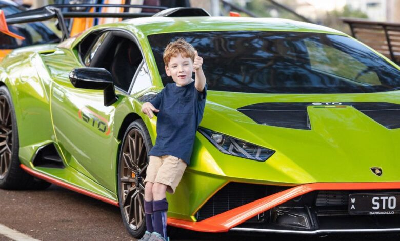 Perth supercar owners team up to give sick kids a special ride