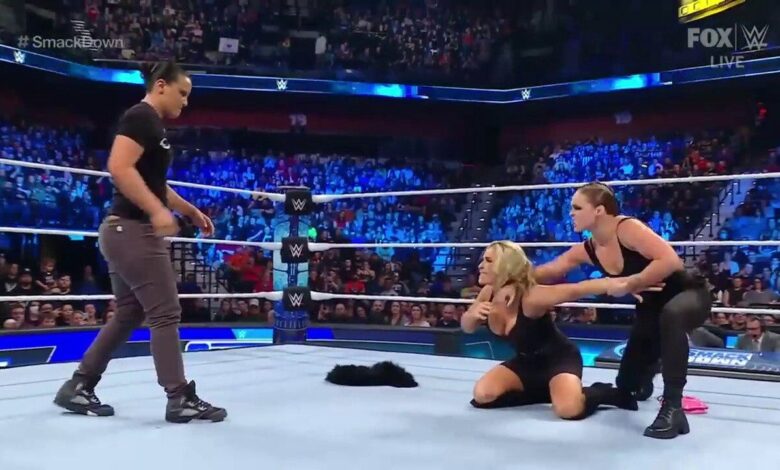 Ronda Rousey returns to SmackDown to back Shayna Baszler against Natalya