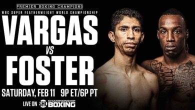 Rey Vargas vs O'Shaquie Foster full fight video poster 2023-02-11