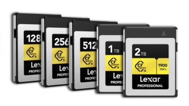 Lexar announces faster CFexpress Type B Gold Series memory cards