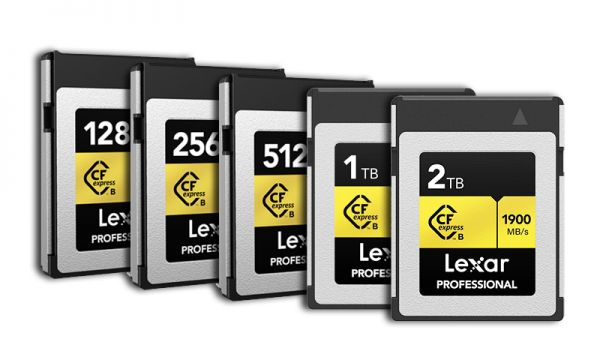 Lexar announces faster CFexpress Type B Gold Series memory cards