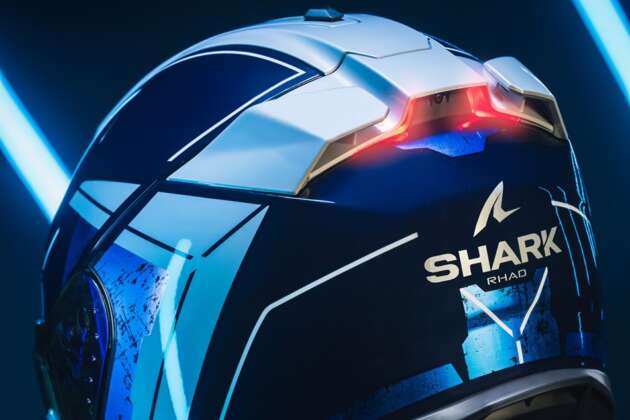 Shark Skwal i3 2023 helmet with integrated brake light, expected to be available in the Malaysian market in July