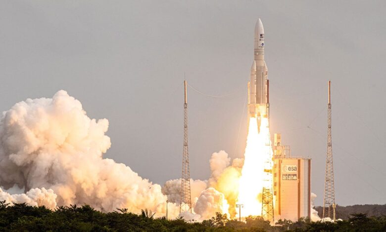 The Juice spacecraft begins its 8-year flight to Jupiter's Moon