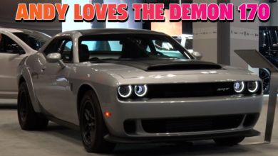 Watch Andy lose his mind over Dodge Challenger Demon 170